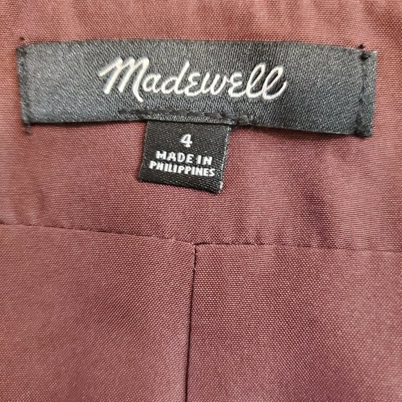 Madewell Wool Fireside Mini Zip Skirt Size 4 - Picture 6 of 9